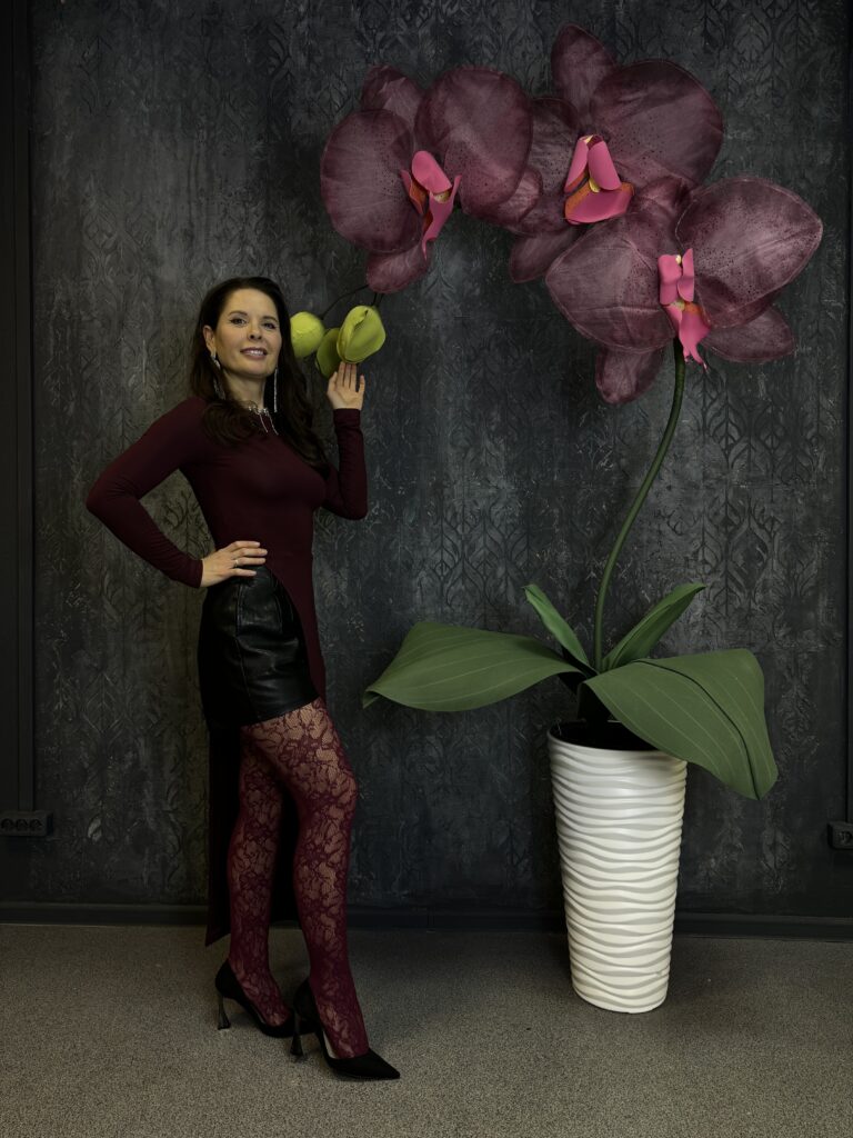 Riesenorchideen mieten | Exklusives XXL Orchideen-Ensemble in Puderrosa