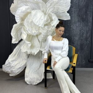 Riesige Papierblume mieten | Exklusive Event-Deko & Fotowand