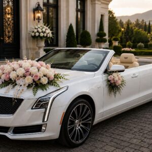 Exklusive Hochzeitsauto Dekoration 