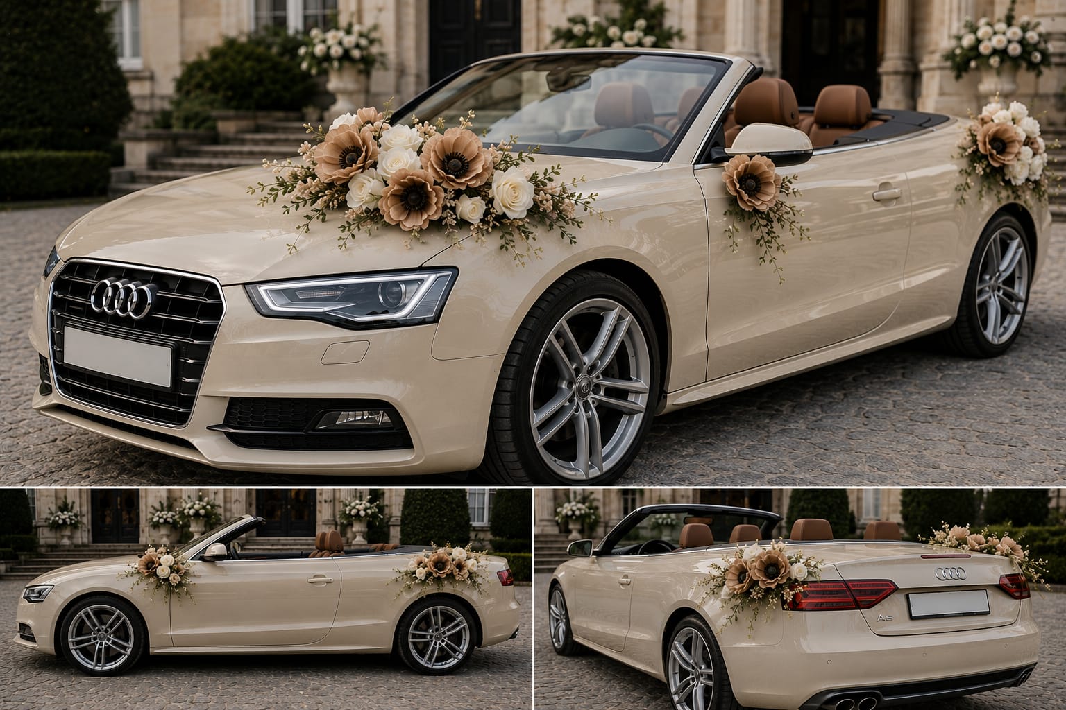 Exklusive Hochzeitsauto Dekoration 