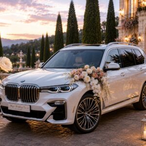 Exklusive Hochzeitsauto Dekoration 