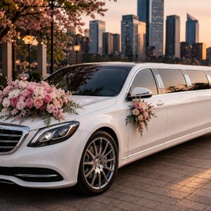 Exklusive Hochzeitsauto Dekoration 