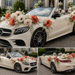 Exklusive Hochzeitsauto Dekoration 
