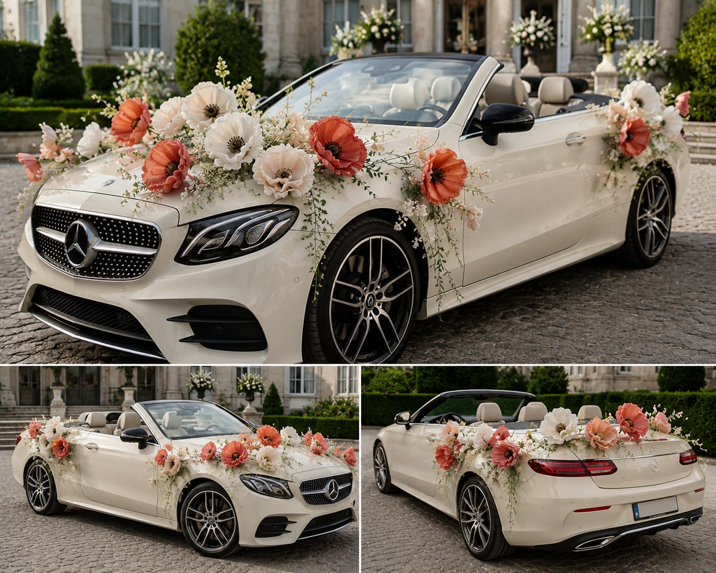 Exklusive Hochzeitsauto Dekoration 