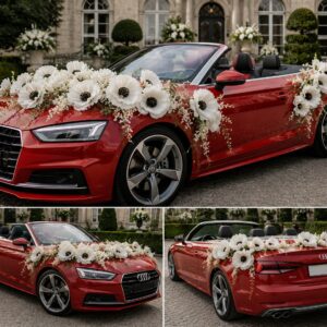 Exklusive Hochzeitsauto Dekoration 
